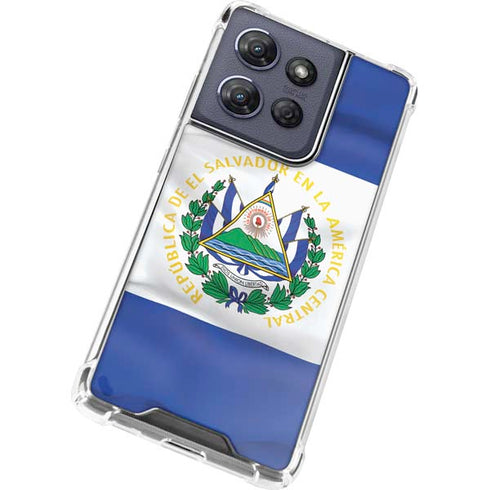 El Salvador Flag Moto G Power 5G (2025) Clear Case